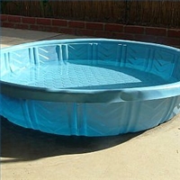 swimming pool - back-flip on trampoline case