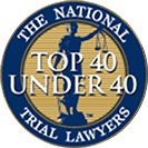 national trial lawyers top 40 under 40 badge